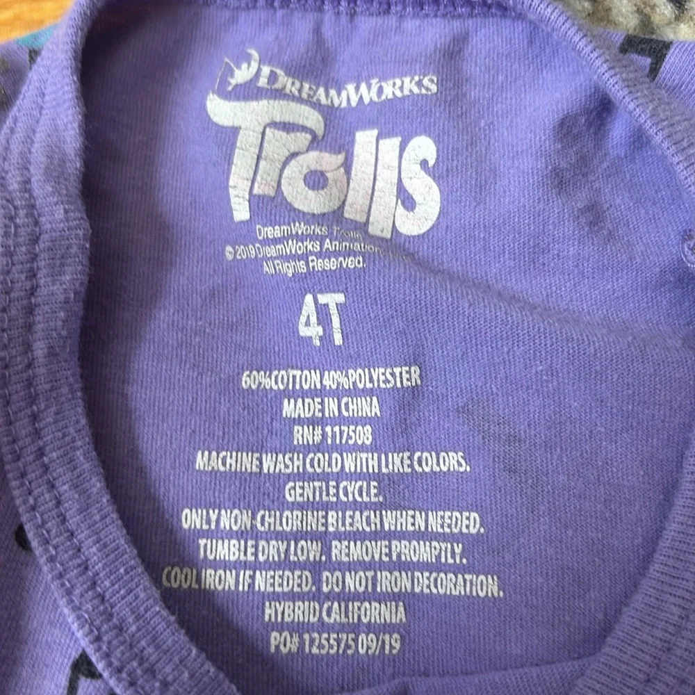 DreamWorks Purple Trolls Movie Kids Dress